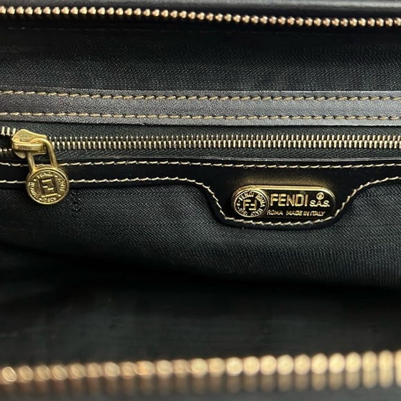 FENDI Pequin Boston Bag VINTAGE - Picture 16 of 17